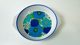 Vintage VON ROLL Auflaufform 701 Blumenmuster 60/70er Jahre