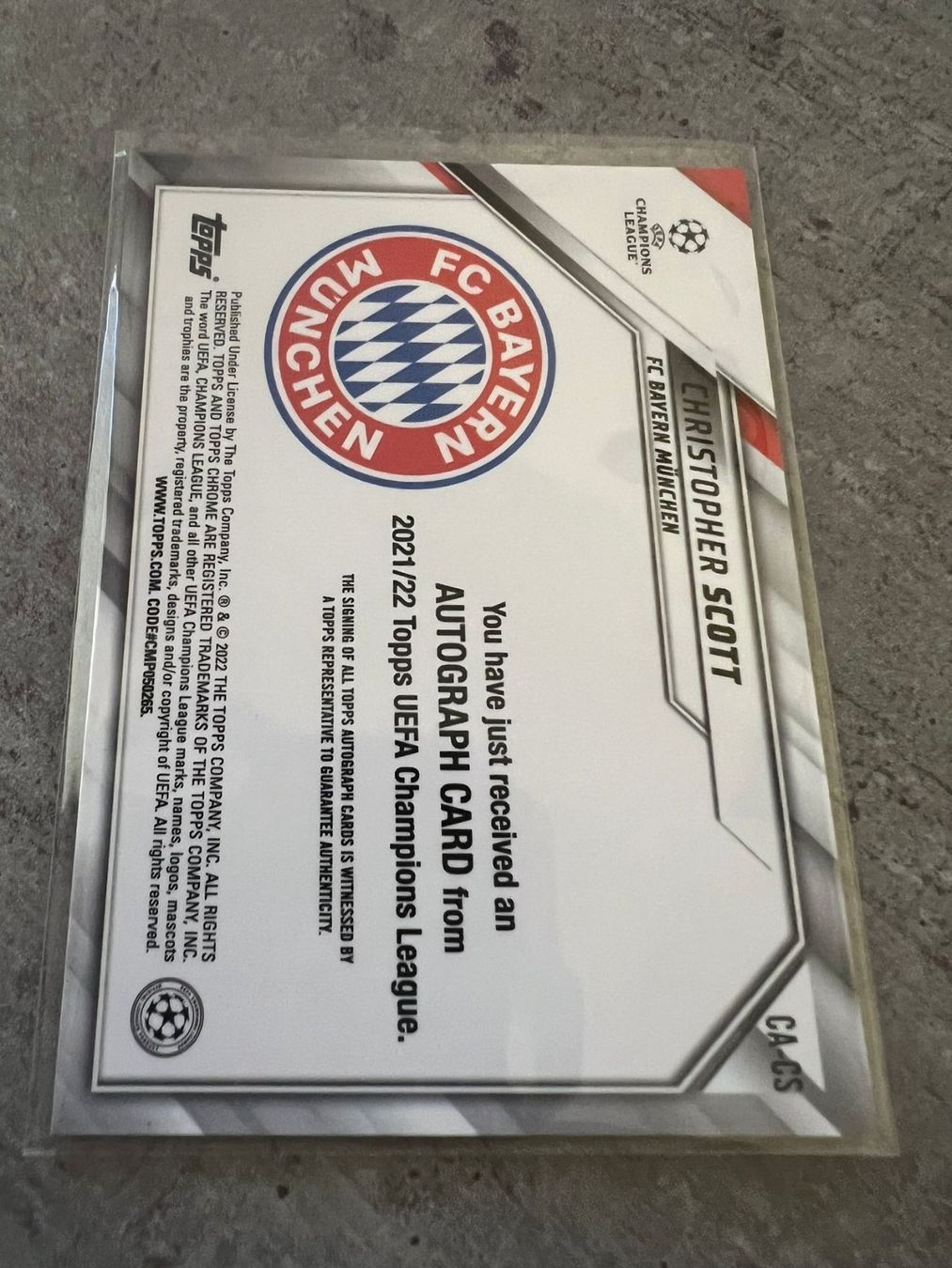 Topps Carte collezionabili: Topps Chrome Hobby CL 2021-2022 Christopher Scott RC Auto – Nuovo (secondo la descrizione) da Gisikon venduto da tradingcardsswiss 1