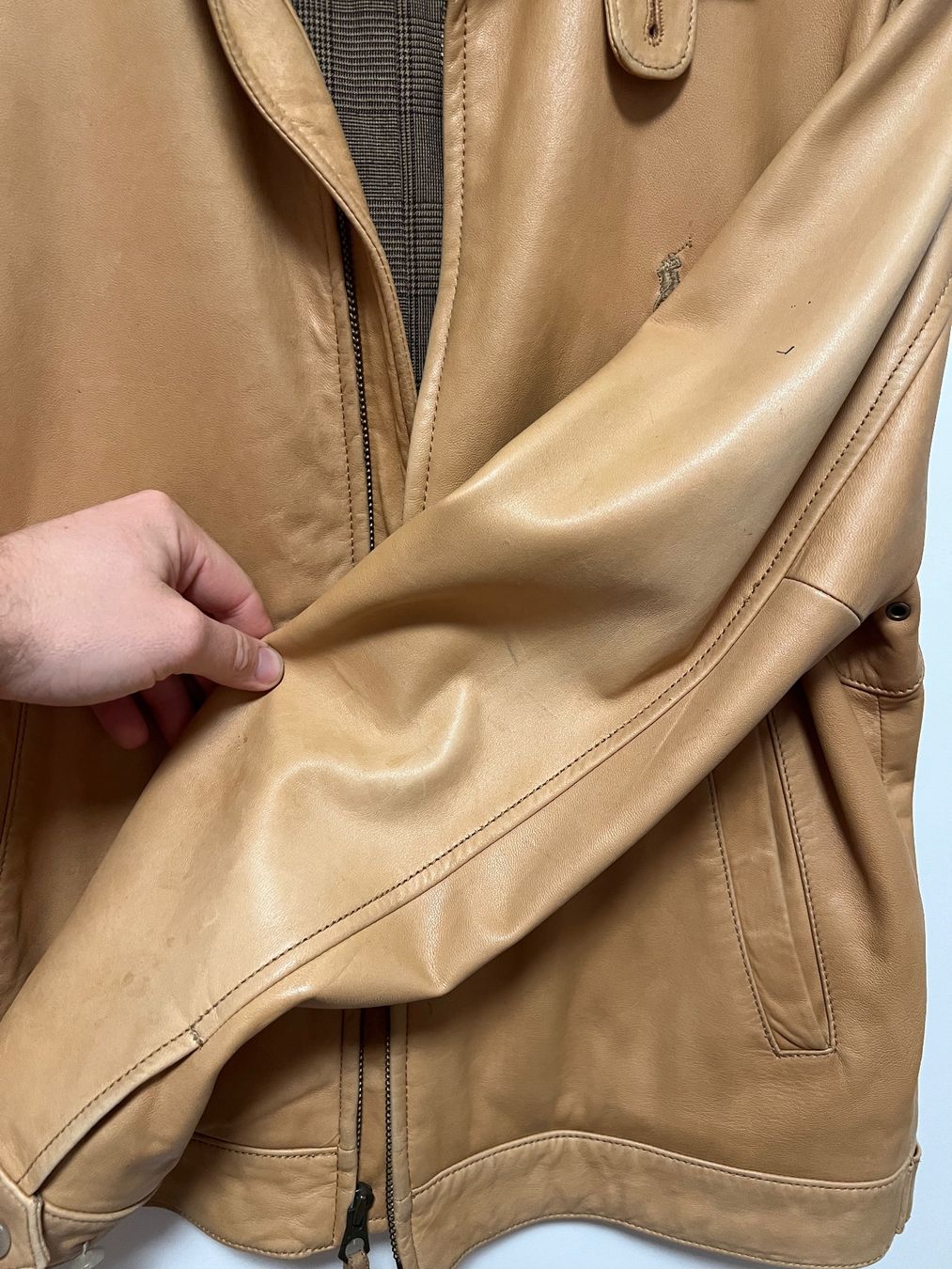 Ralph Lauren Jacken: Polo Ralph Lauren Lederjacke M Cognac – Gebraucht aus Root von Jo.Di 2