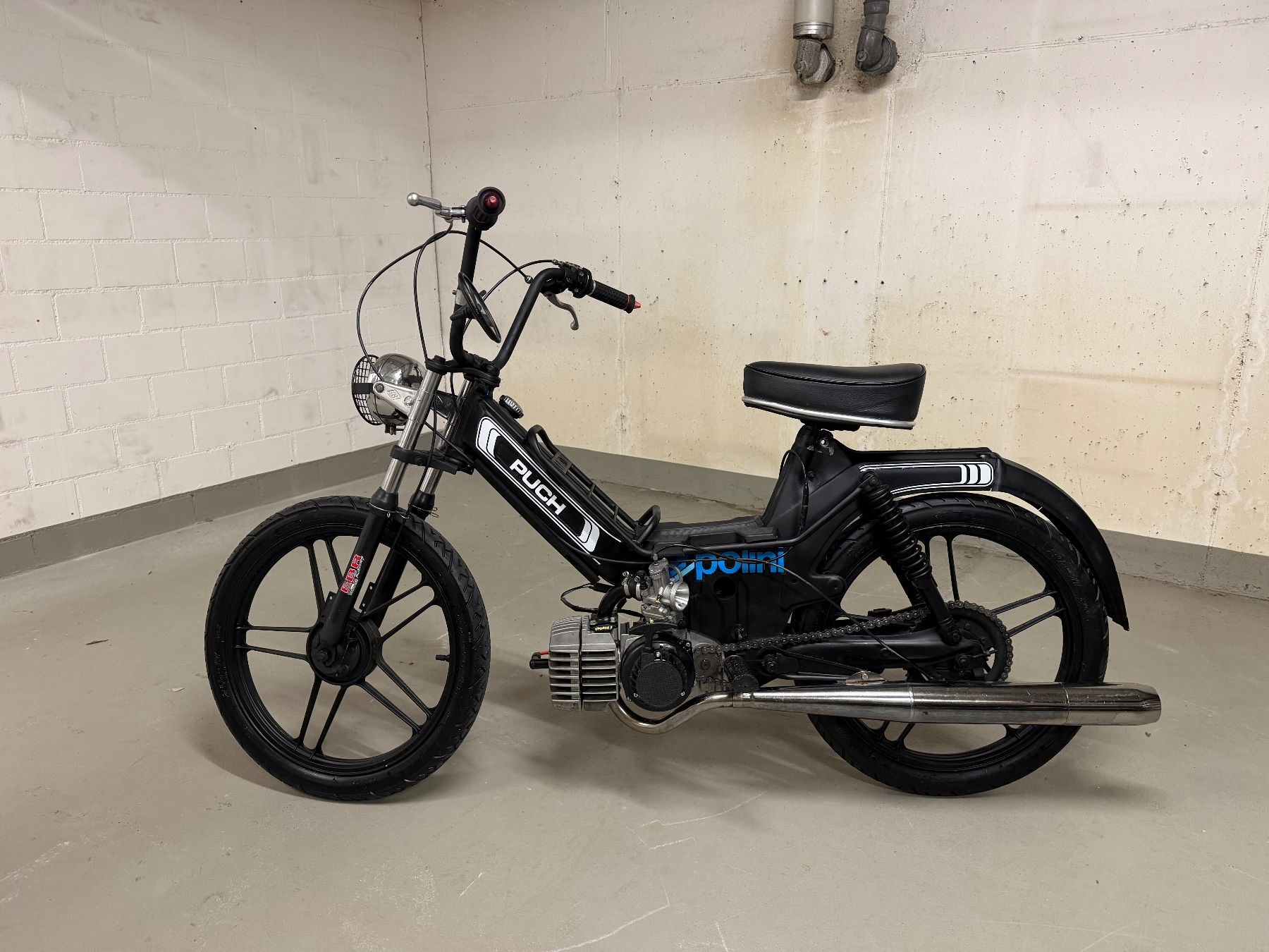 Puch Ciclomotori: Schwarzes Puch Maxi S mit 75ccm Italkit Setup – Usato da Wädenswil venduto da Mueller_Kevin 2