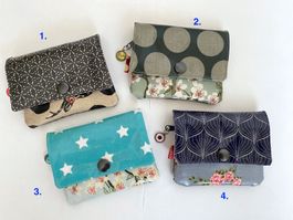 Nr. 2 Münztäschli, Münzbörse, Etui, Kartenetui, Portmonee