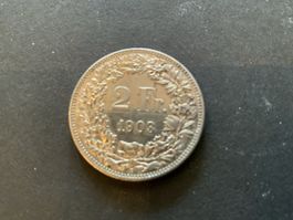 1903 ZWEIFRÄNKLER SILBER SS ++