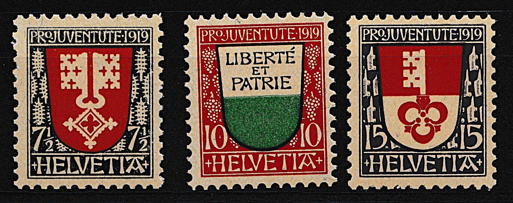 Tous les timbres: Pro Juventute 1919, Satz postfrisch – Neuf (Voir description) à Zug par wathcd35