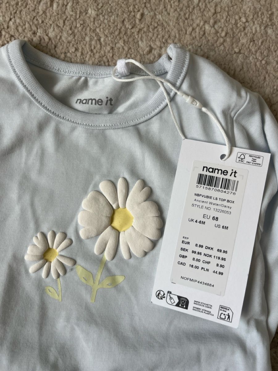 Name It Maglioni & Felpe: Name it - Babyshirt hellblau Blume – Nuovo e nell'imballaggio originale da Walchwil venduto da Julia_Ke 2