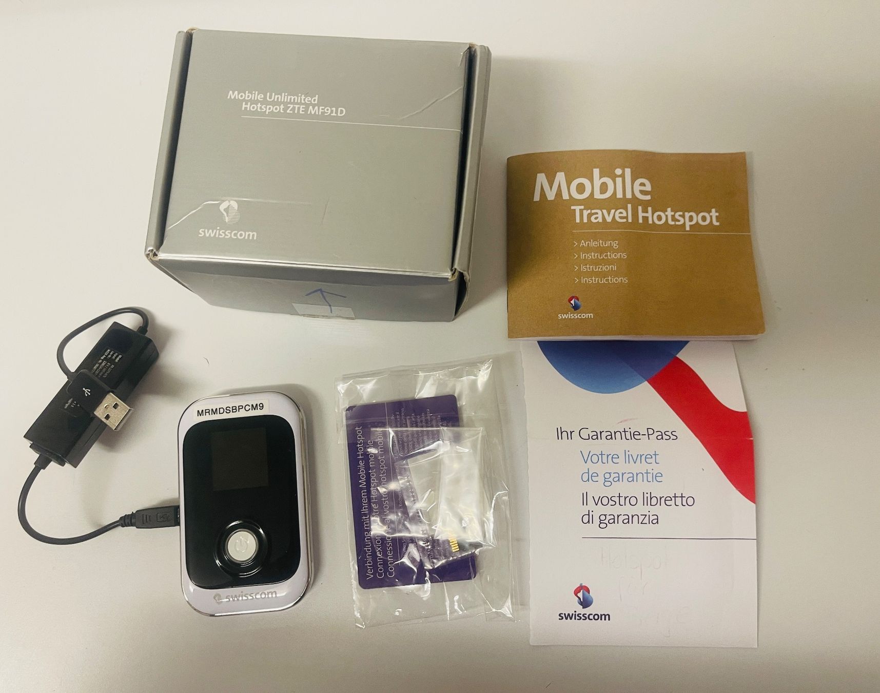 Swisscom Modems & Router: Swisscom ZTE MF91D Mobile Hotspot – Gebraucht aus Dänikon ZH von Baeriswyl