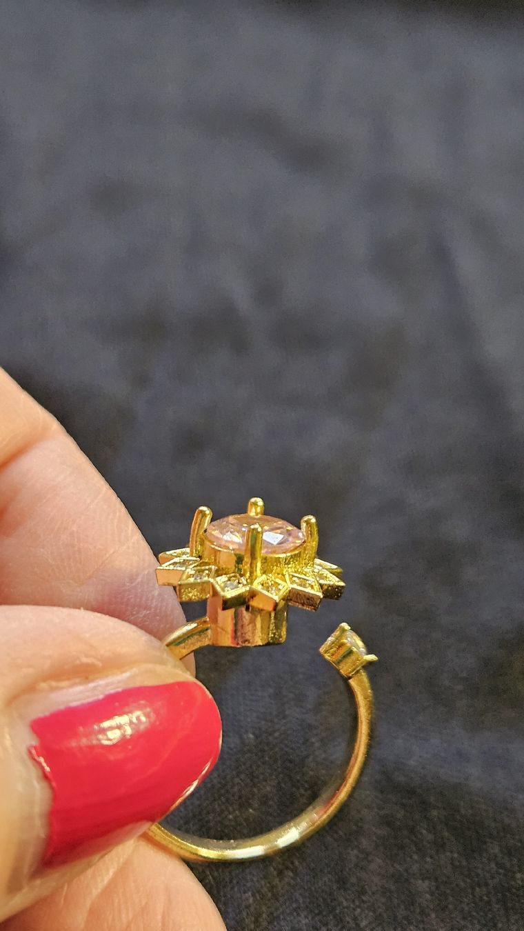 Anelli: jolie bague acier"  antistress" gr 54 – Usato da Lausanne venduto da Angelite 2