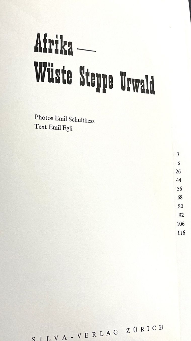 Bücher: Silva Verlag, Afrika - Wüste Steppe Urwald , 1963 – Gebraucht aus Oftringen von Vucki 1