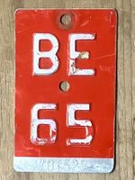 BE 65 - VELONUMMER - FAHRRADSCHILD - PLAQUE DE VELO - BE 65