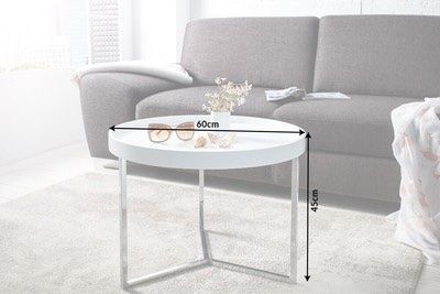 Tavoli: COUCHTISCH Modular Weiss/Chrom Sofatisch NEU – Nuovo e nell'imballaggio originale da Sulgen venduto da eytsh 4