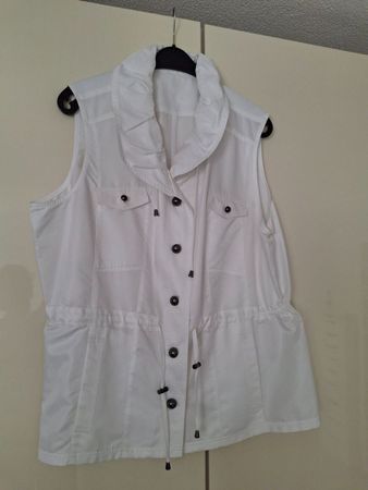 Weisse Weste / Gilet, Grosse Grössen, neuwertig