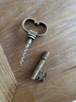 Vintage Brass Corkscrew Key Shape – Bottle Opener