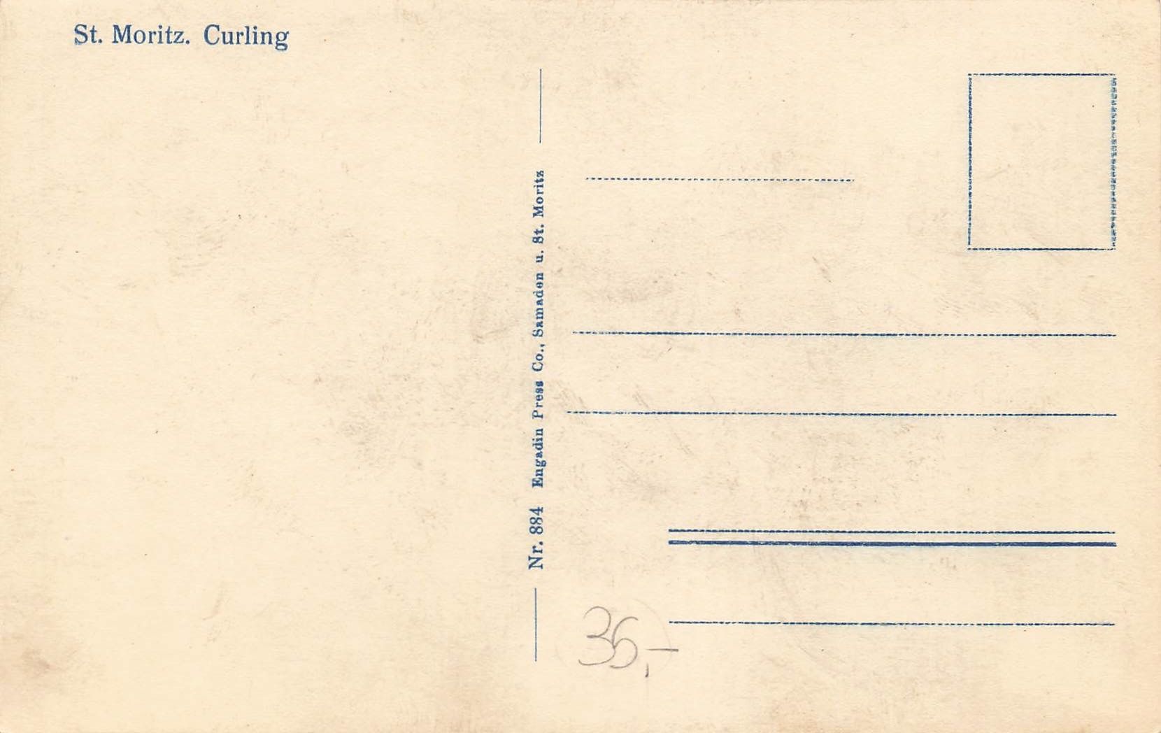 Cartes postales: St. Moritz GR Curling auf dem Eis belebt – D'occasion à Biasca par Blenio71 1