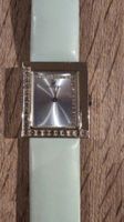 Swarovski Damenuhr mit hellblauem Lederarmband