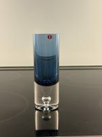 Väschen Glas blau Luftblase Wirkkala Iittala