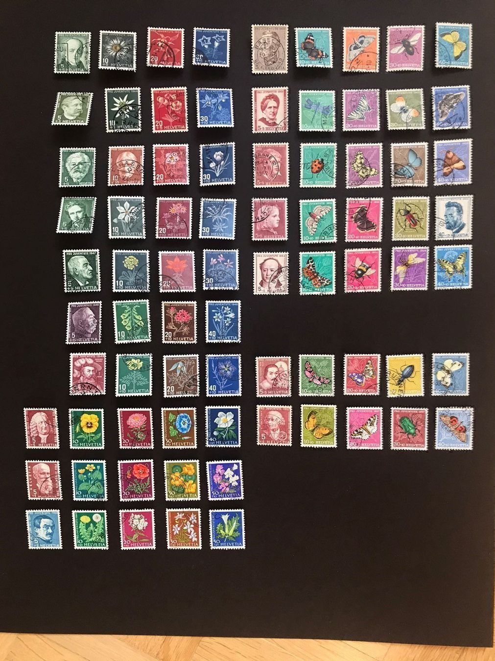 Tous les timbres: Pro Juventute Blumen und Schmetterlinge – D'occasion à stäfa par brandy66