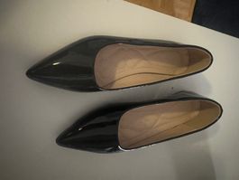 Schuhe Ballerinas Lack schwarz Grösse 40 neu