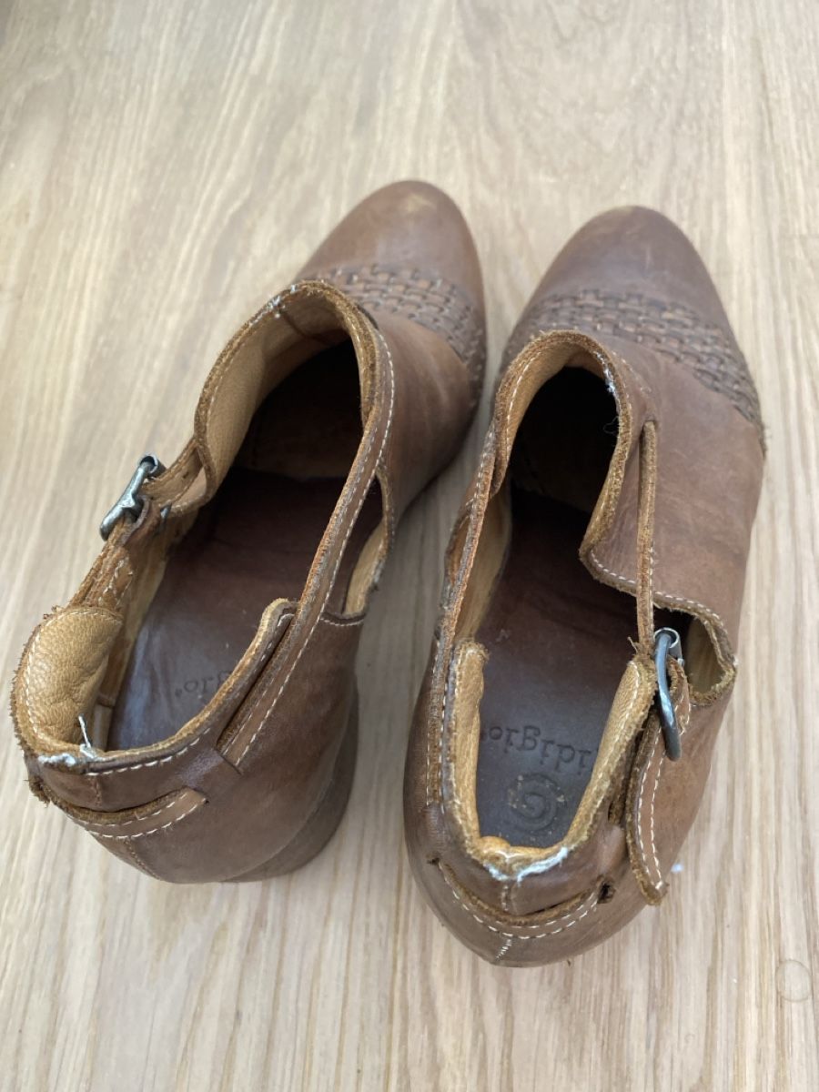 Scarpe da donna: Gidigio Braune Leder Stiefeletten – Usato da Niederrohrdorf venduto da StefMont 1