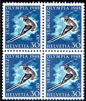 1948 SONDERMARKE OLYMPISCHE WINTERSPIELE ST. MORITZ - OL5