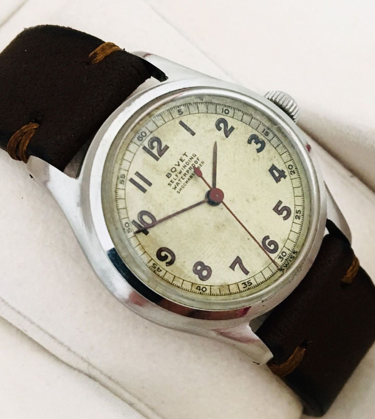 Orologi: 1940s Bovet Self-winding Bumper Movement – Usato da Zürich venduto da GentsStuff 2