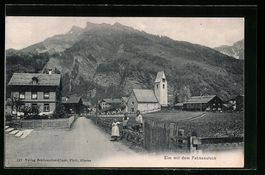 AK Elm, Ortsansicht mit dem Fahnenstock