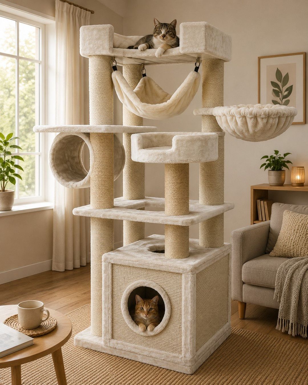 Arbres à chats: PREMIUM KATZENBAUM Kratzbaum massiv+neu – Neuf avec emballage d'origine à Eschenbach LU par PETHOMES_AG 1