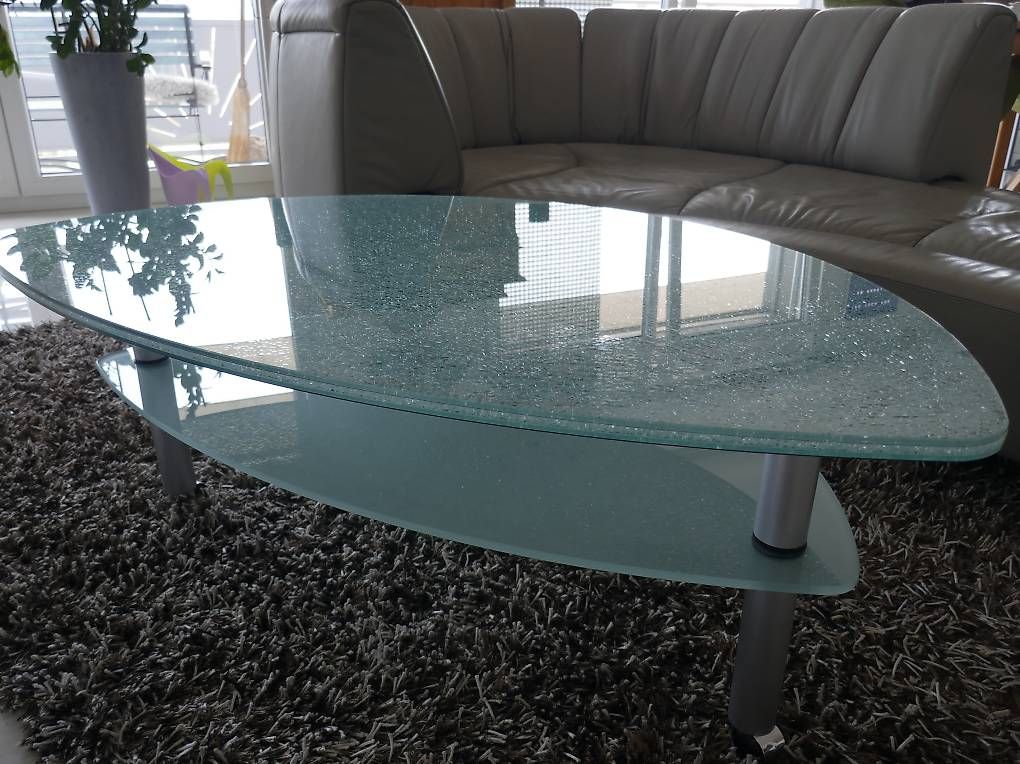 Tavoli: Aussergewöhlicher Glastisch - Chrasch -Glas - Preisreduktion – Usato da Leissigen venduto da kph811