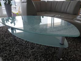 Aussergewöhlicher Glastisch - Chrasch - Glas - Look