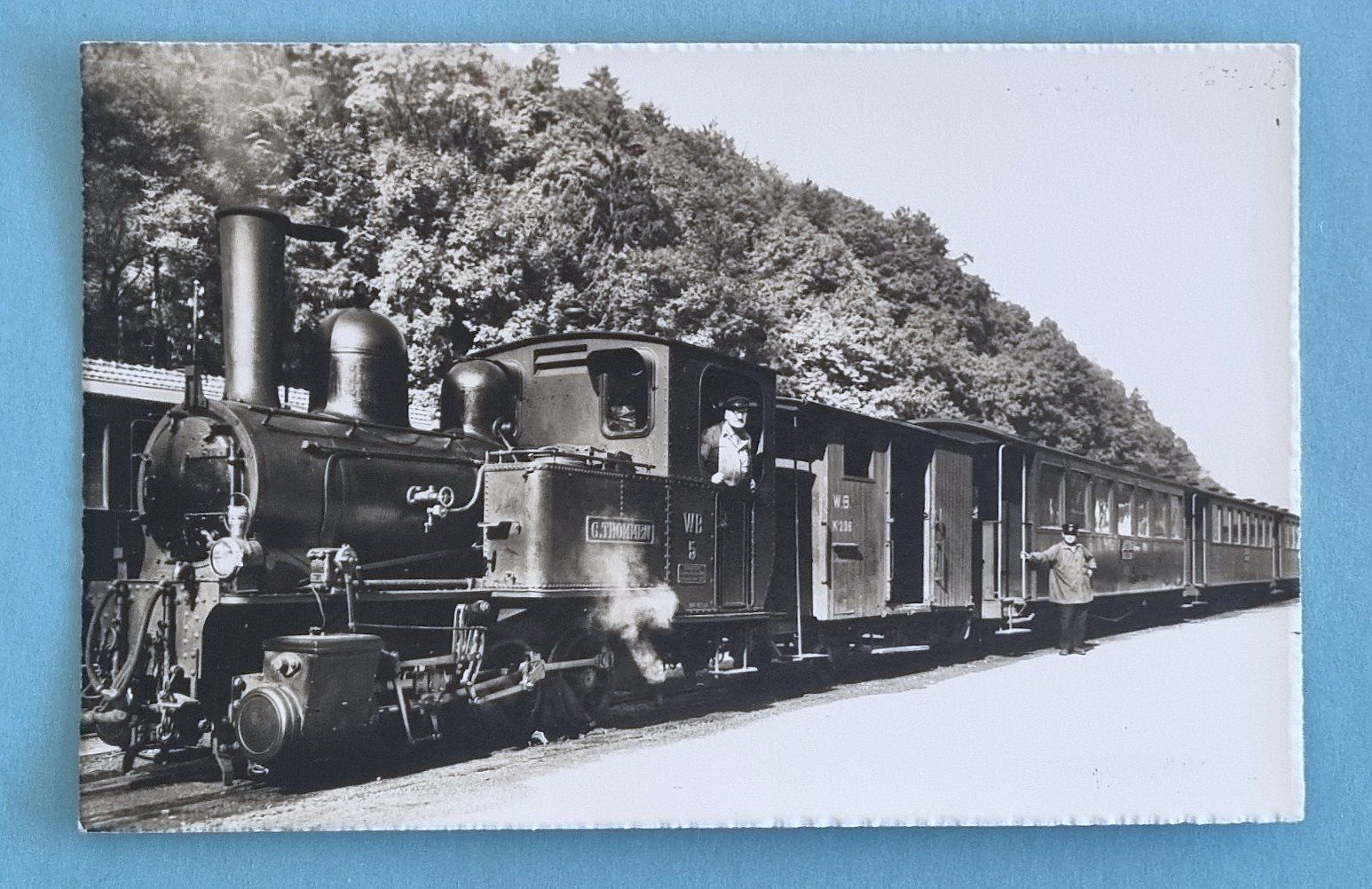 Cartoline postali: Waldenburg - Eisenbahn - Dampflok - Lokomitivführer – Usato da Rothrist venduto da RROENK