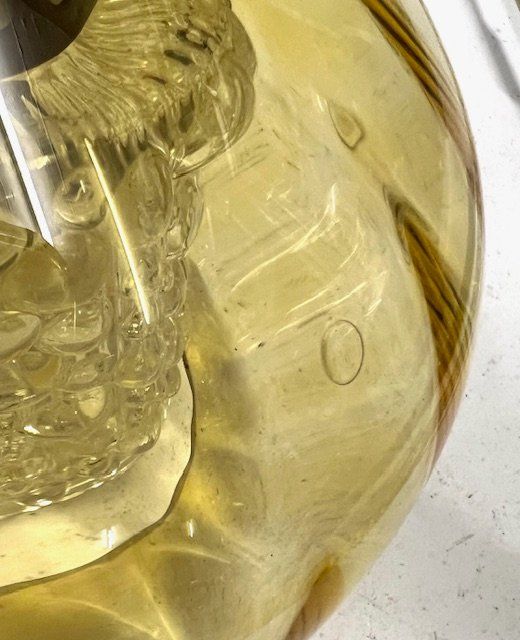 Lampadari & plafoniere: Hängelampe mit gelblichem Glas – Usato da Zürich venduto da gigimai67 5