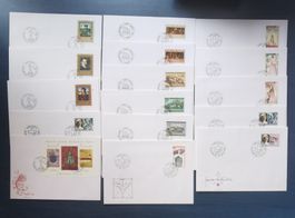 16 FDC Lichtenstein 1985