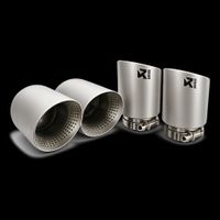 3.5” STAINLESS STEEL MATT AKRAPOVIC EXHAUST TIPS