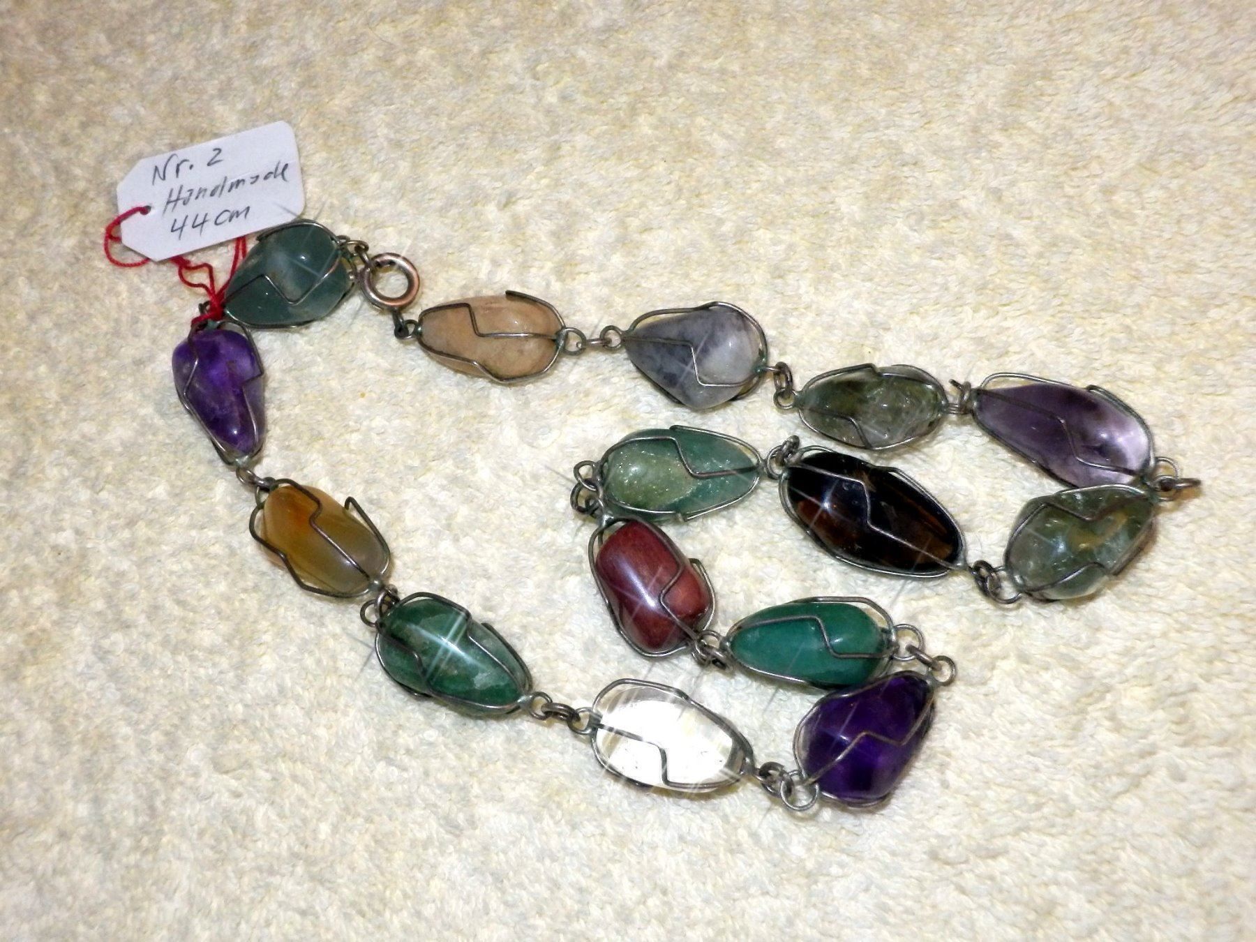 Catenine: Halskette, mit div. Edelsteinen, 44cm – Usato da Ueberstorf venduto da dinbau