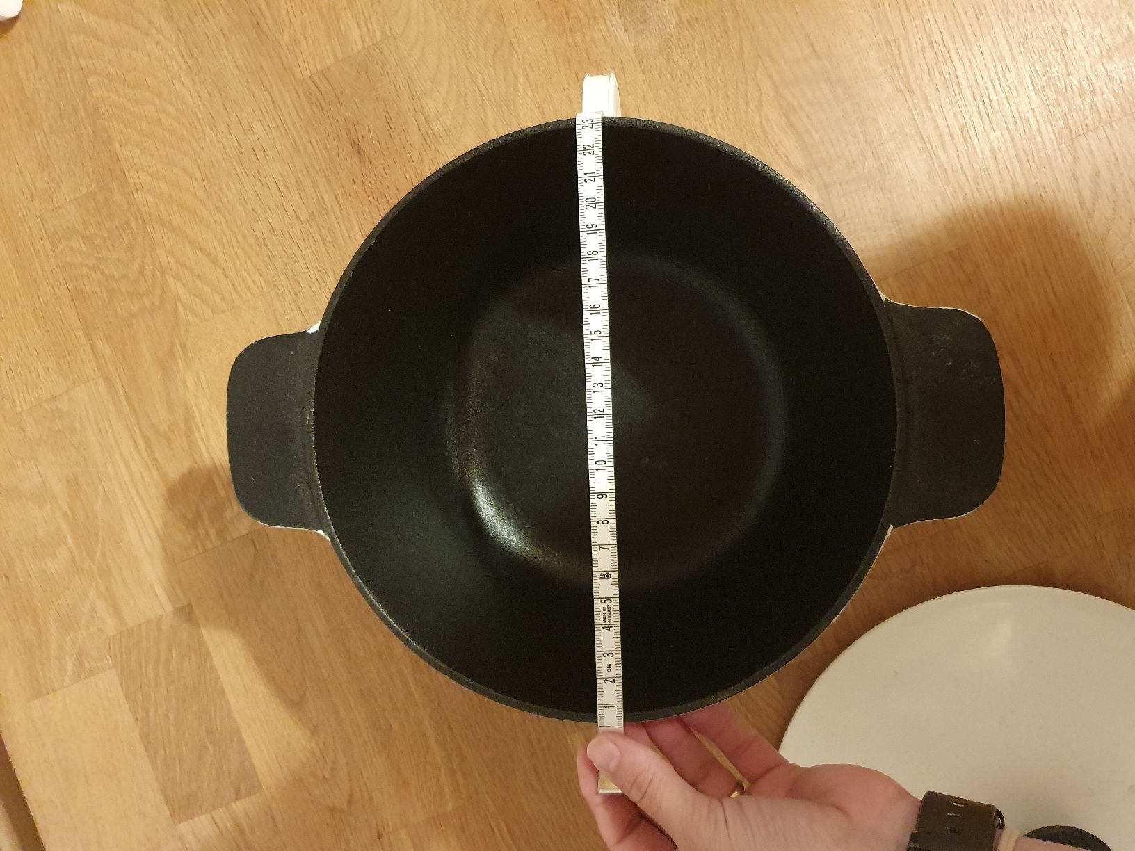 Pentole: Cream Enamel Cast Iron Pot – Usato da Sirnach venduto da eftix 4
