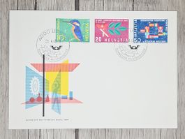 CL09 Enveloppe + Timbre Suisse 1968
