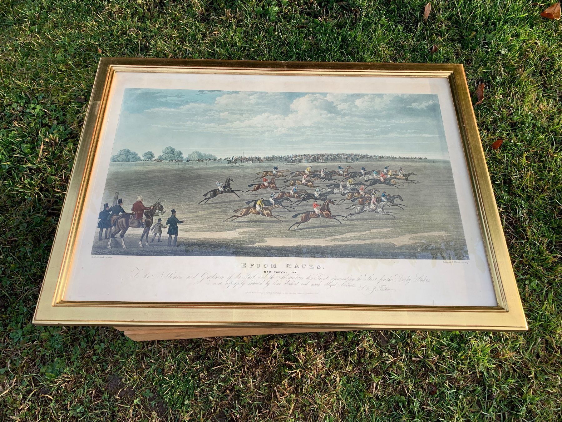 Kutschen: schönes Epsom Races Bild aus England – Gebraucht aus Feldbach von Olive1 6