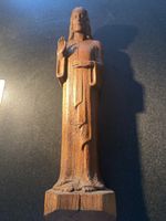Holzfigur Jesus Christus, geschnitzt, Wanddeko, Top!