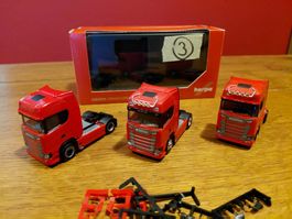 Herpa Set 3x Scania CS Zugmaschinen 1:87 Set 3
