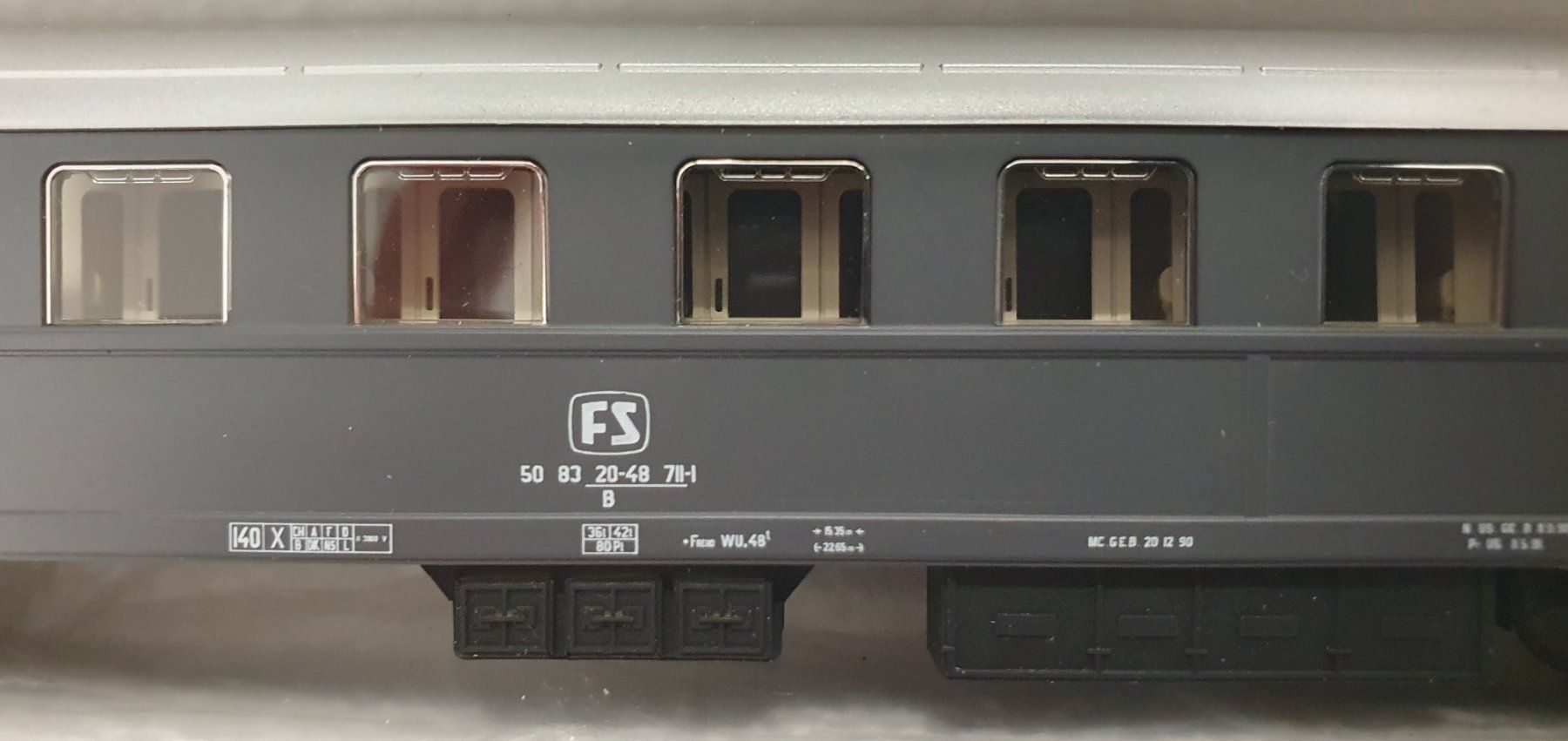 ACME Modellini di ferrovie: ACME 16201 FS B tipo 27 grau, Ep. IV – Nuovo e nell'imballaggio originale da Würenlos venduto da juruth 4