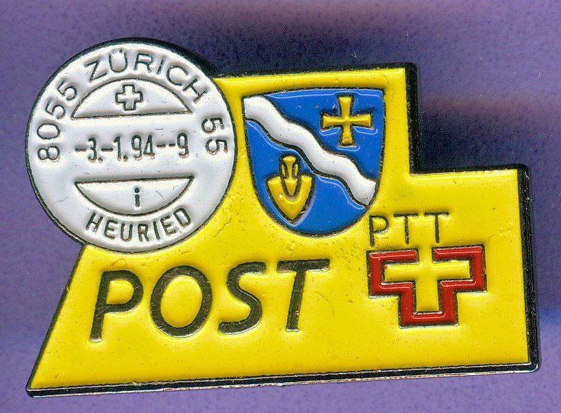 Placchette & Badge: PTT  Post  8055 HEURIED – Usato da Winterthur venduto da Sammleroase