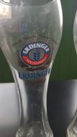 3 Erdinger Bier Gläser Höhe 25 cm