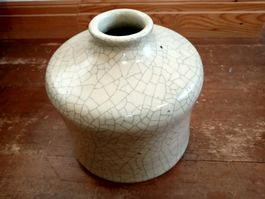 Mid century Vase Krakelee Glasur vintage Keramikvase 50s 60s