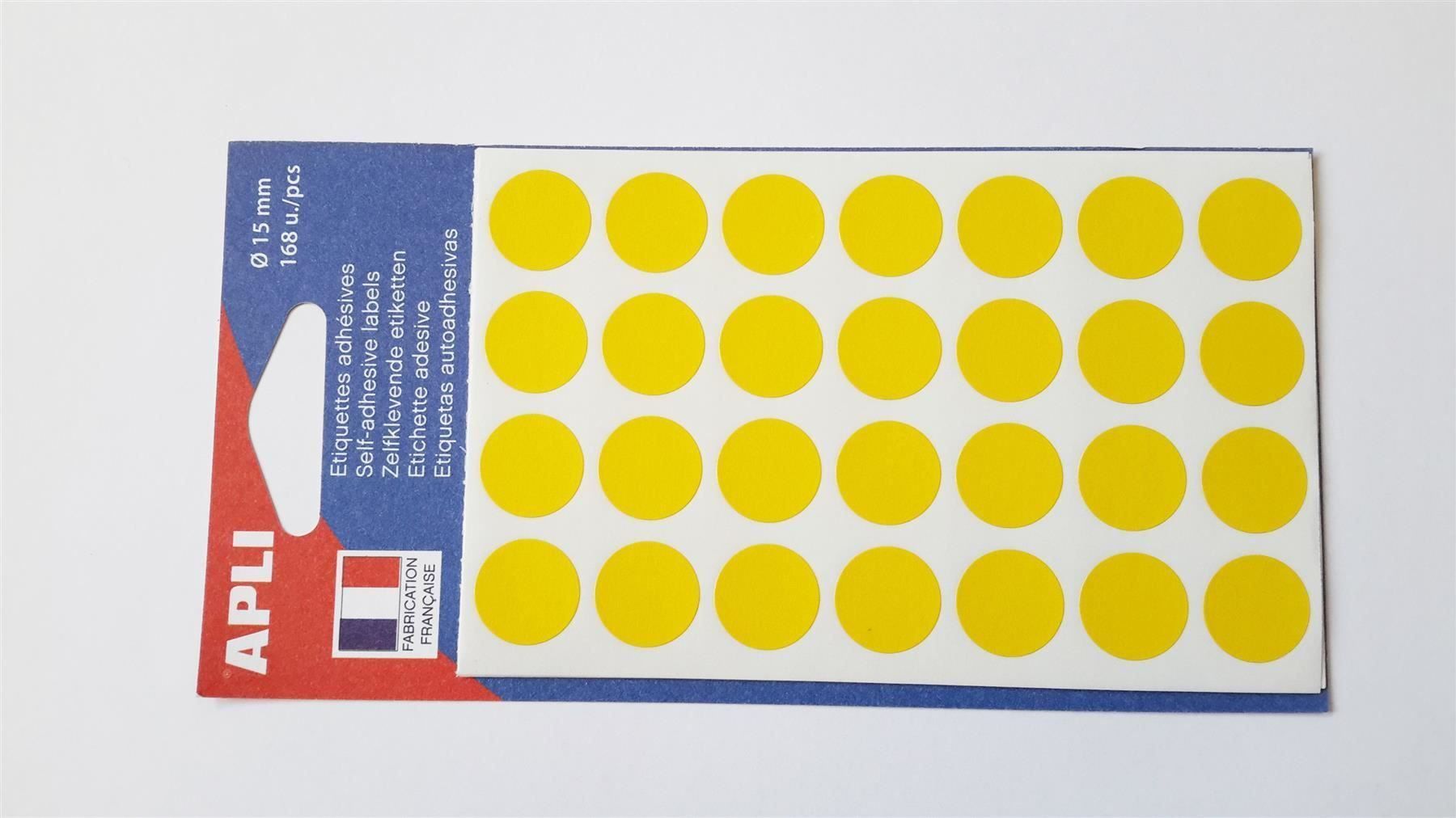 Sticker: Markierungspunkte, gelb, 15mm, 168 Stück – Nuovo e nell'imballaggio originale da St. Gallen venduto da cointec 2