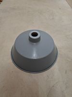 Industrie Lampenschirm Metall grau Vintage Fabriklampe
