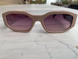 Spezielle Sonnenbrille mit hellem Glas, UV 400, altrosa