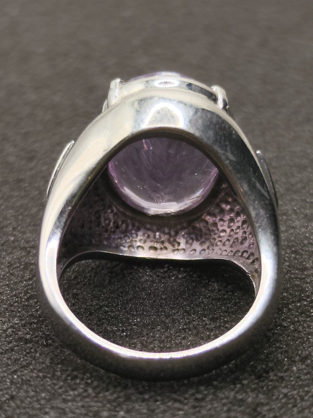 Bagues: Vintage versilberte Ring Stahl schmuckstein Top – D'occasion à Steffisburg par mat_8s7d 4
