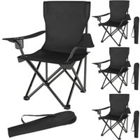 4er Set Campingstuhl klappbar leicht stapelbar Outdoor DARIN