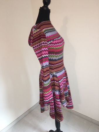 Farbenfroh in den Sommer - ausgefallenes Kleid der Gr S