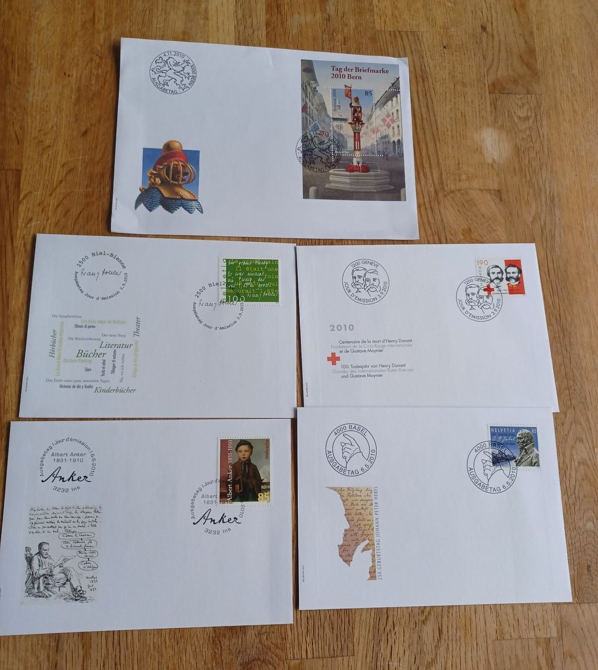 Tutti i francobolli: FDC  Schweiz 2010 Verschiedene 15 Stk. – Usato da Solothurn venduto da urs_6h56 1
