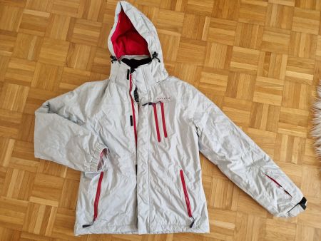 Skijacke Winterjacke grau-rosa von Extend Gr. 176 / Damen S