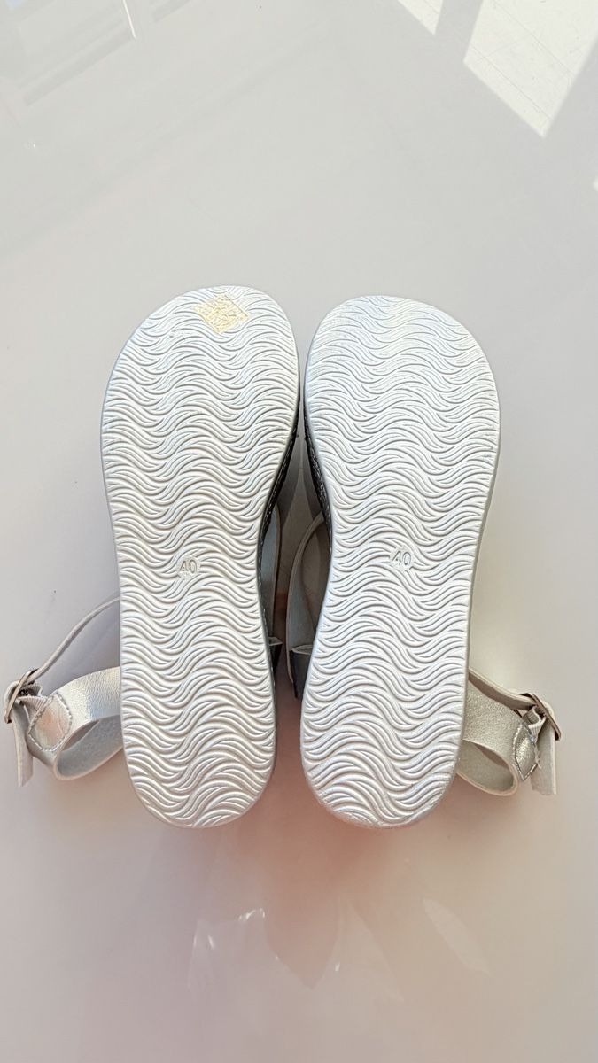 Scarpe da donna: Damenschuhe Sandalen Silber Grösse 39 neu – Nuovo e nell'imballaggio originale da Jonen venduto da BMWE369 5